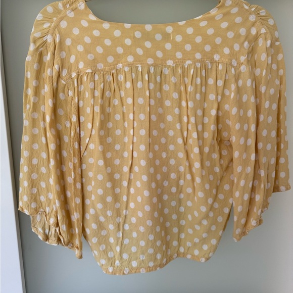 Faithful the Brand Boulevards Polka Dot Tie Front Cropped Top - Picture 5 of 6